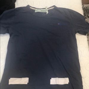 Off white/ Champion blue T-shirt